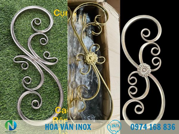 hoa văn inox uốn